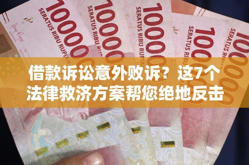 济南借款诉讼意外败诉？这7个法律救济方案帮您绝地反击！