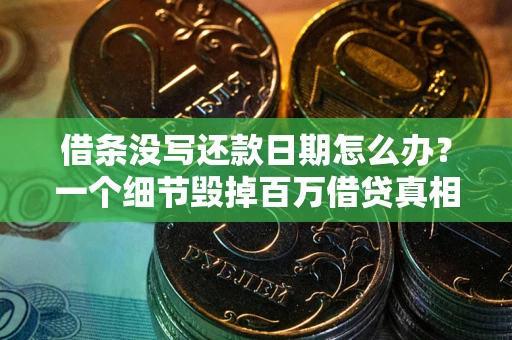 济南借条没写还款日期怎么办？一个细节毁掉百万借贷真相